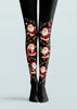 Black Santa Claus Christmas Graphic Print Tights H610-19