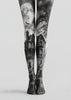 Moonlit Haunted House Halloween Patterned Tights H67-14