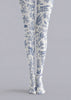 Toile Botanical Tights Blue White Pantyhose H68-108