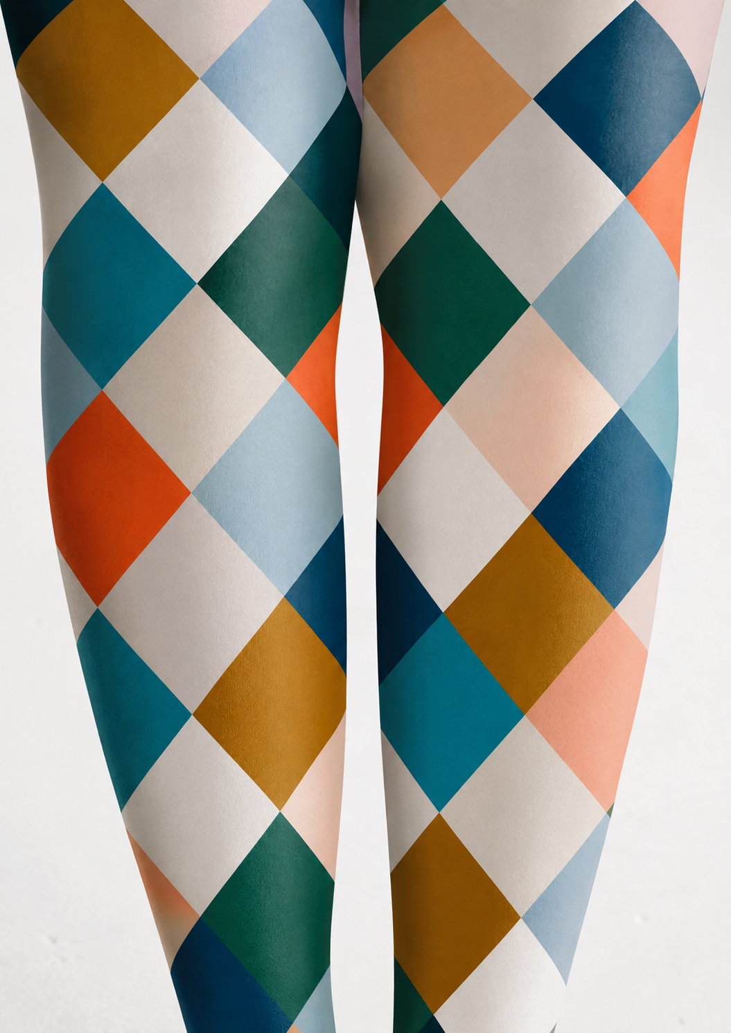 Colorful Argyle Plaid Patterned Tights Pantyhose H68-17