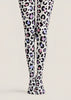 Y2K Pastel Leopard Printed Tights White Hosiery H68-93