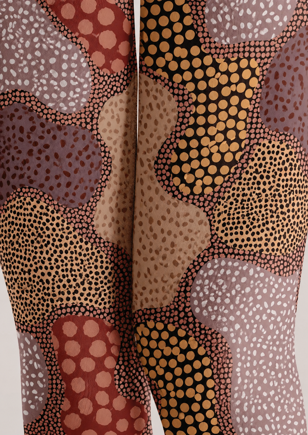 Abstract Mosaic Pattern Tights Hosiery Pantyhose H68-98