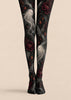 Ghost Floral Halloween Tights Pantyhose H69-26