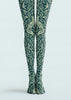 Woodland Fox Floral Print Tights Hosiery Pantyhose H69-31