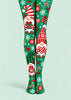 Christmas Gnome Candy Cane Print Tights Pantyhose L610-10