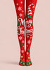Merry Christmas Print Tights Hosiery Pantyhose L610-2