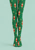 Christmas Green Nutcracker Snowflake Pattern Tights L610-8