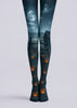 Halloween Moonlight Pumpkin Tights Gothic Night Pantyhose L67-11