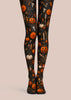 Pumpkin Skull Black Tights Halloween Party Pantyhose L67-9