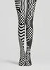 Optical Illusion Wave Checker Tights Pantyhose L68-122
