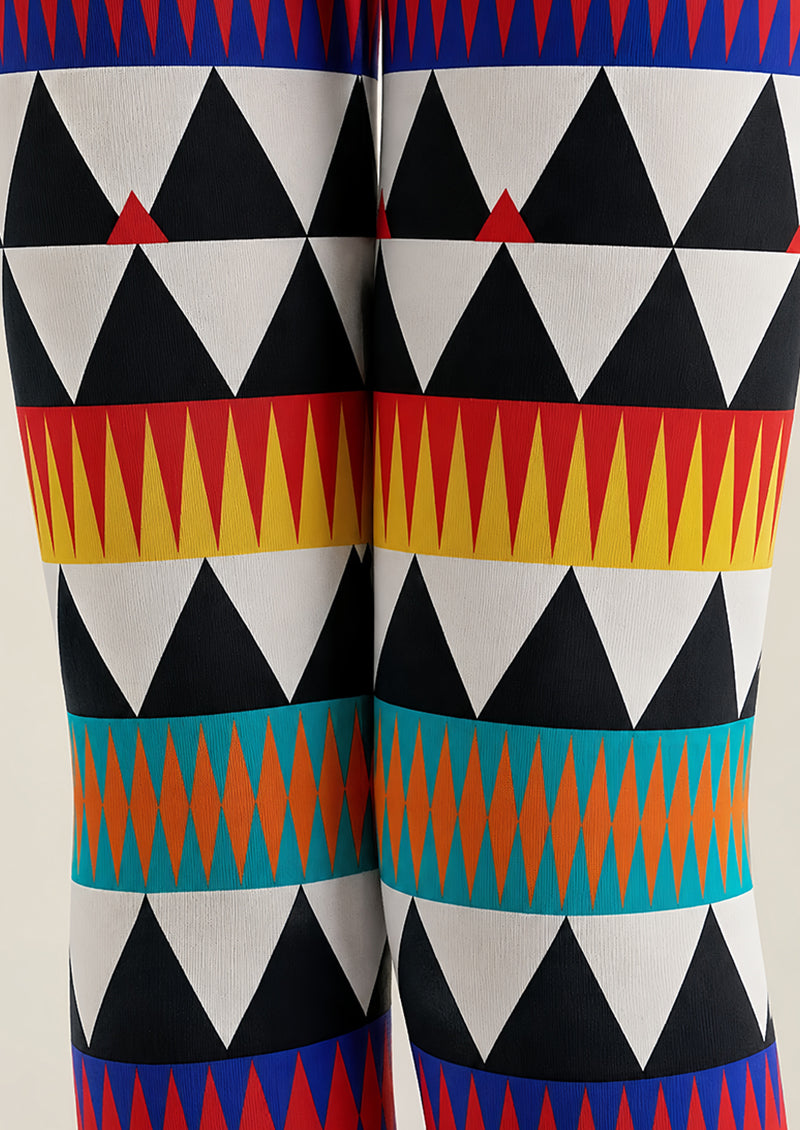 Harlequin Geometric Tights Hosiery Pantyhose L68-130