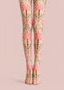 Folk Floral Tights Hosiery Pantyhose L68-135
