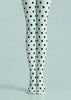 Black Dot Mint Green Tights Everyday Pantyhose L68-28