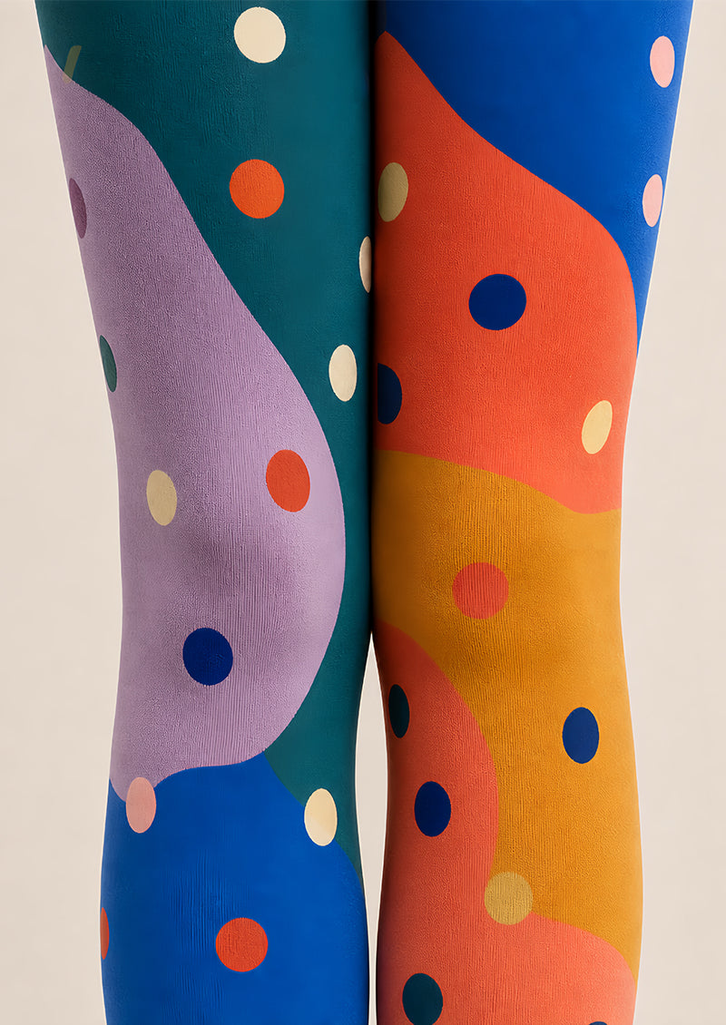 Pop Art Polka Dot Pantyhose Graphic Tights L68-6