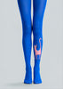 Blue Cat Graphic Tights Pink Kitty Pantyhose L68-87