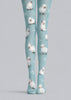 Blue Sheep Print Tights Cute Animal Pantyhose L68-92