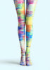 Rainbow Abstract Pattern Tights Hosiery Pantyhose L69-27