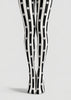 Black White Striped Polka Dot Tights Pantyhose L69-54