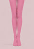 Pink Solid Color Party Tights Hosiery Pantyhose L69-68