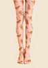 Whimsical Cheetah Tights Hosiery Pantyhose L69-7