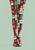 Snowman Christmas Patchwork Tights Hosiery Pantyhose Z610-12