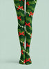 Evergreen Bow Print Tights Hosiery Festive Pantyhose Z610-33