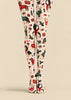 Christmas Dog Candy Cane Graphic Print Tights Z610-51