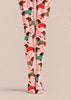 Christmas Dachshund Candy Cane Print Tights Z610-52