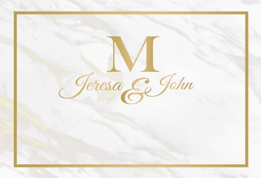 Marble Texture Custom Wedding Backdrop