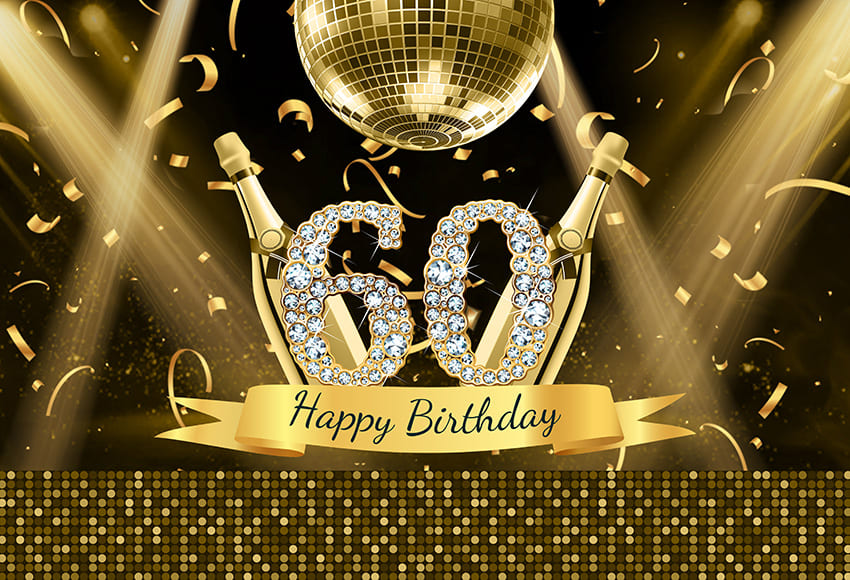 Stage Spot Light Birthday Party Backdrop