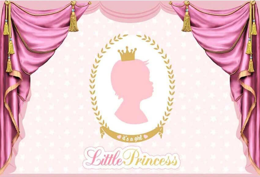 Gender Reveal Little Princess Backdrop