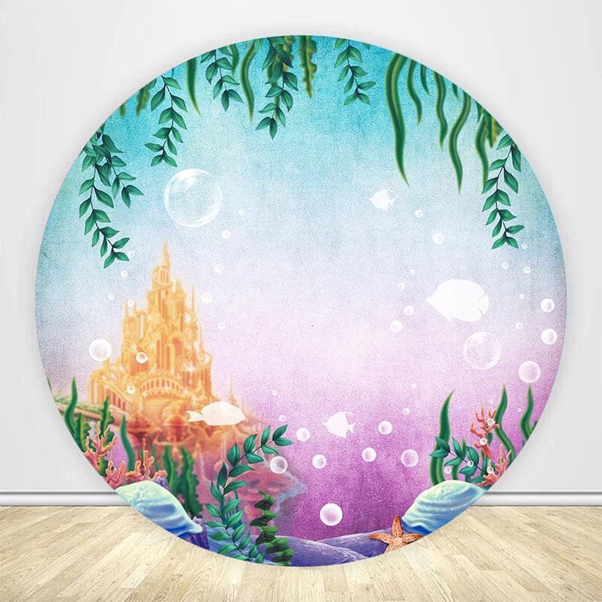Under the Sea Round Backdrop for Party Decoration