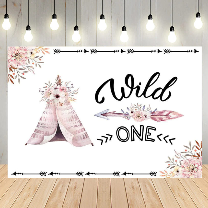 Wild One Kid’s 1st Birthday Backdrop