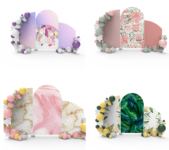 Arched Wall Cover Stand Chiara Backdrop Frame Set