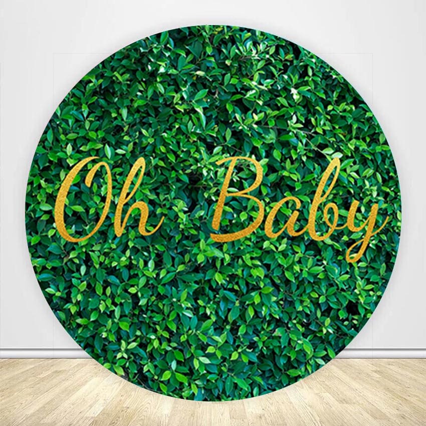 Boxwood Round Backdrop Custom Circle Cover