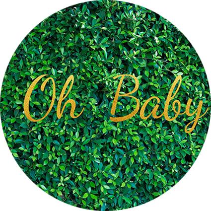 Boxwood Round Backdrop Custom Circle Cover