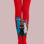 Cartoon Cat Pattern Tights Hosiery Pantyhose Z69-12