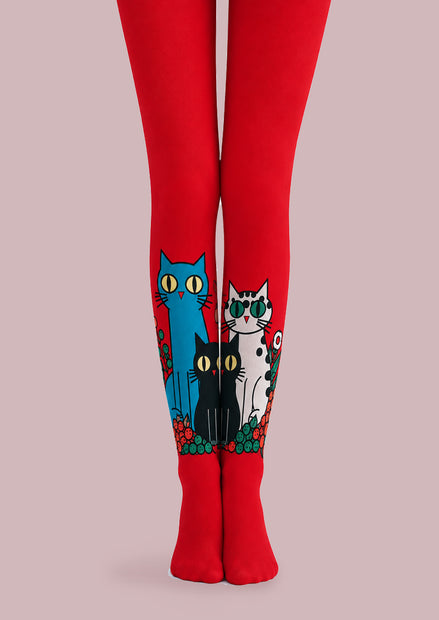 Cartoon Cat Pattern Tights Hosiery Pantyhose Z69-12