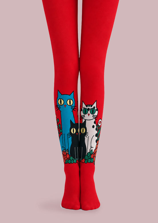 Cartoon Cat Pattern Tights Hosiery Pantyhose Z69-12