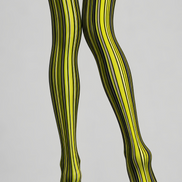 Cyber Glow Striped Tights Hosiery Pantyhose D68-11