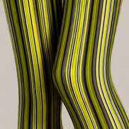 Cyber Glow Striped Tights Hosiery Pantyhose D68-11