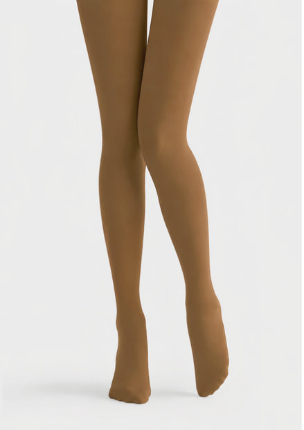 Brown Fall Winter Tights Solid Color Everyday Pantyhose D68-12