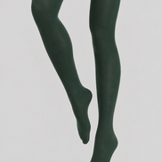 Dark Green Everyday Tights Solid Color Pantyhose D68-13