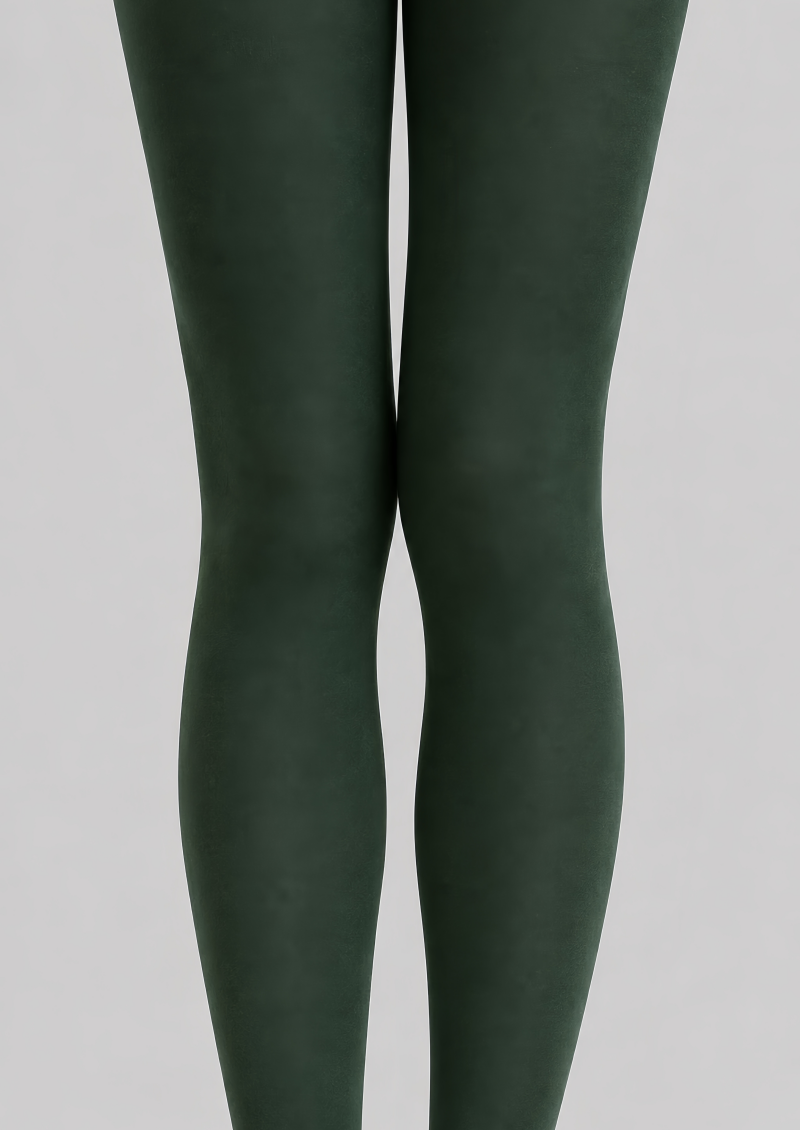 Dark Green Everyday Tights Solid Color Pantyhose D68-13