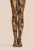 Vintage Jazz Music Festival Tights Graphic Pantyhose D68-17