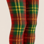 Christmas Red Green Tartan Plaid Tights Hosiery Pantyhose D68-2