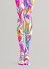 Psychedelic Marble Swirl Festival Tights Rave Pantyhose D68-4