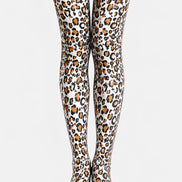 Brown Leopard Print Tights Fashion Pantyhose D68-9