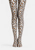 Brown Leopard Print Tights Fashion Pantyhose D68-9