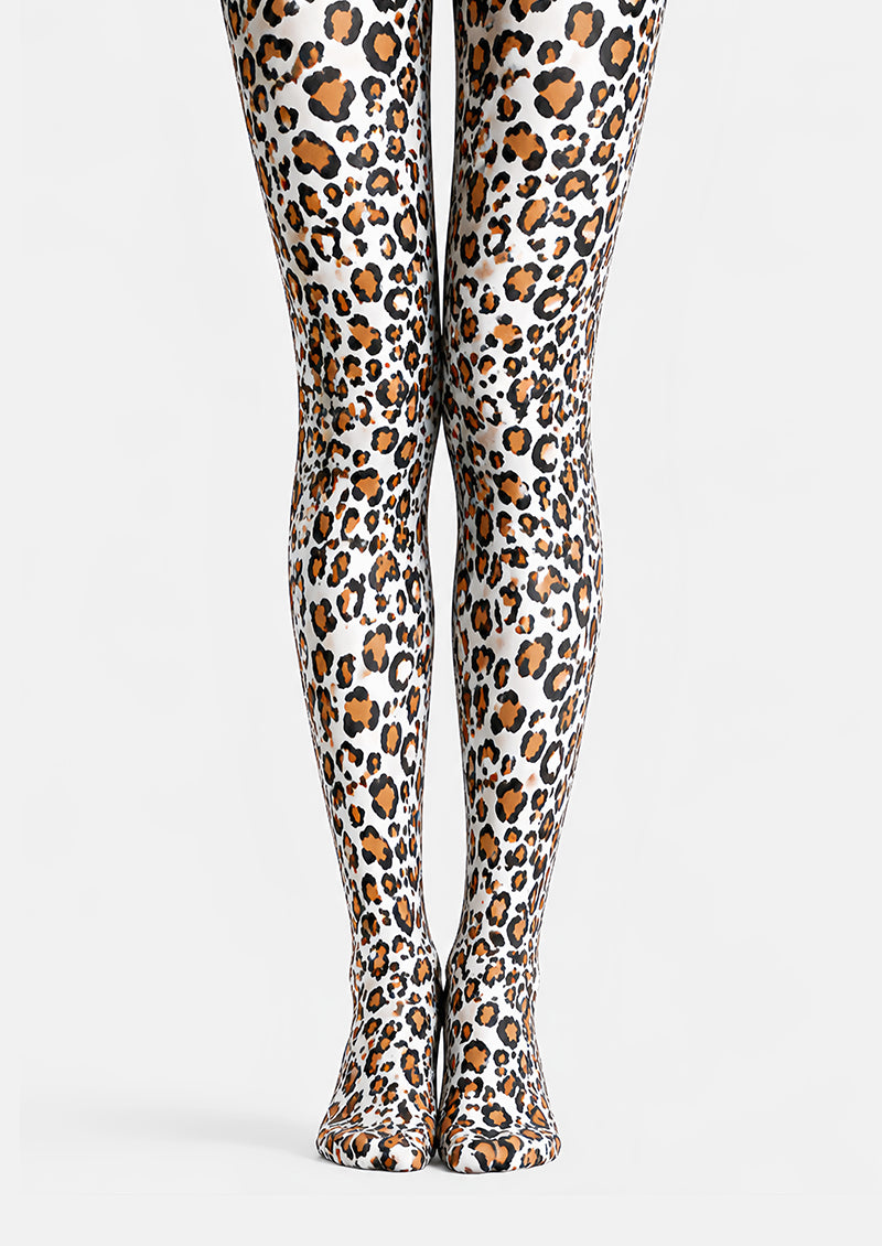 Brown Leopard Print Tights Fashion Pantyhose D68-9